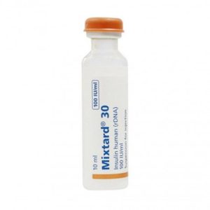 Hỗn dịch tiêm Mixtard 30 100IU/ml insulin trị đái tháo đường 0