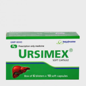 Viên nang Ursimex hỗ trợ cải thiện chức năng gan (6 vỉ x 10 viên)