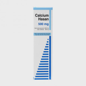 Viên nén sủi bọt Calcium Hasan 500mg bổ sung calci, ngừa loãng xương, còi xương (tuýp 20 viên)