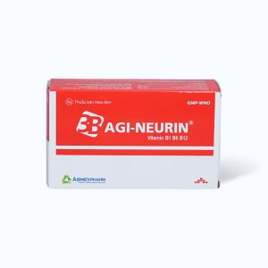 Viên nén Agi-Neurin điều trị rối loạn do thiếu vitamin B1, B6, B12 (10 vỉ x 10 viên)