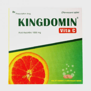 Viên nén sủi bọt Kingdomin-Vita C phòng và trị thiếu vitamin C (5 vỉ x 4 viên)