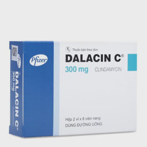 Viên nang Dalacin C 300mg điều trị nhiễm khuẩn (2 vỉ x 8 viên)