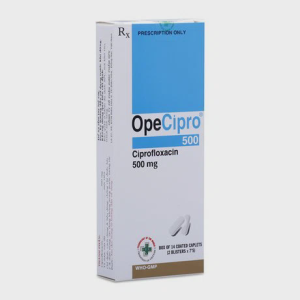 Viên nén OpeCipro 500 mg điều trị và dự phòng nhiễm khuẩn (2 vỉ x 7 viên)