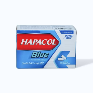 Viên nén Hapacol Blue 500mg giảm đau, hạ sốt (10 vỉ X 10 viên)