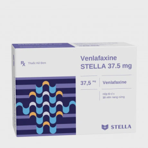 Viên nang Venlafaxine Stella 37,5mg trị và phòng ngừa tái phát cơn trầm cảm nặng (6 vỉ x 10 viên)