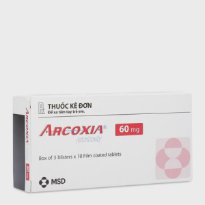 Viên nén Arcoxia 60mg điều trị viêm và giảm các cơn đau cơ xương khớp (3 vỉ x 10 viên)