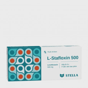 Viên nén L-STAFLOXIN 500 mg stella điều trị nhiễm khuẩn (2 vỉ x 7 viên)