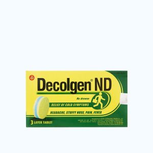 Viên nén Decolgen ND trị các triệu chứng ho cảm thông thường (12 vỉ x 10 viên)