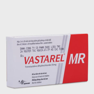 Viên giải phóng có kiểm soát Vastarel MR 35mg điều trị đau thắt ngực ổn định (2 vỉ x 30 viên)