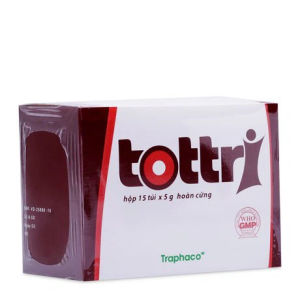 Viên hoàn cứng Tottri điều trị trĩ cấp tính, trĩ nội, trĩ ngoại (15 túi x 5g)