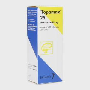 Viên nén Topamax 25mg điều trị động kinh, dự phòng đau đầu migraine (6 vỉ x 10 viên)