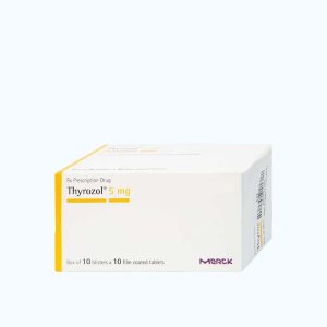 Viên nén Thyrozol 5mg điều trị cường giáp (10 vỉ x 10 viên)