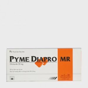 Viên giải phóng có kiểm soát Pyme Diapro MR 30mg điều trị đái tháo đường type 2 (2 vỉ x 30 viên)