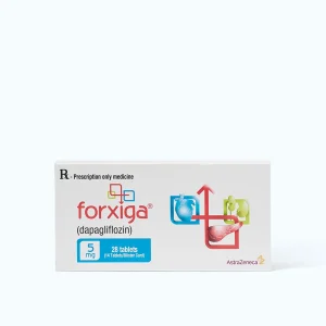 Viên nén Forxiga 5mg điều trị đái tháo đường type 2 (2 vỉ x 14 viên)