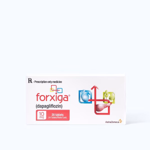 Viên nén Forxiga 10 mg điều trị đái tháo đường type 2 (2 vỉ x 14 viên)