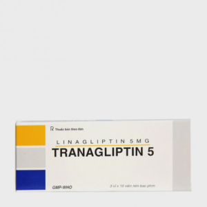 Viên nén Tranagliptin 5mg Tipharco điều trị đái tháo đường type 2 (3 vỉ x 10 viên)