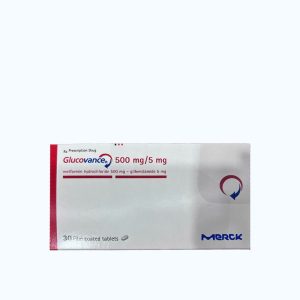 Viên nén Glucovance 500mg/5mg điều trị đái tháo đường type 2 (2 vỉ x 15 viên)