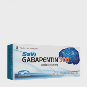 Viên nén Gabapentin 300mg SAVI điều trị hỗ trợ trong động kinh cục bộ (3 vỉ x 10 viên)