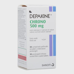 Viên giải phóng có kiểm soát Depakine Chrono 500mg điều trị động kinh (chai 30 viên)