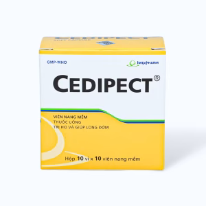 Viên nang Cedipect 100mg Imexpharm trị ho do kích thích, long đờm (10 vỉ x 10 viên)