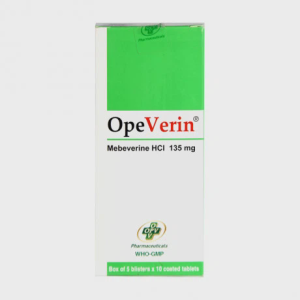 Viên nén bao phim Opeverin 135mg giảm đau do co thắt cơ trơn ở đường tiêu hoá (5 vỉ x 10 viên)