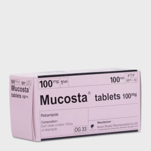 Viên nén Mucosta 100mg loét dạ dày, tổn thương niêm mạc dạ dày (10 vỉ x 10 viên)