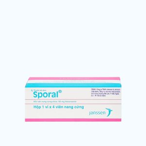 Viên nang Sporal 100mg điều trị các bệnh nhiễm nấm (1 vỉ x 4 viên)