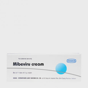 Thuốc dùng ngoài Mibeviru 5% điều trị các trường hợp nhiễm virus herpes simplex trên da (tuýp 5g)