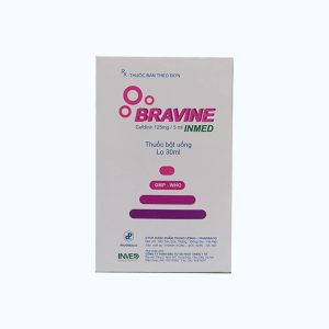 Bột pha uống Bravine Inmed 125mg kháng sinh điều trị nhiễm khuẩn (chai 30ml)