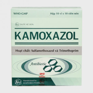 Viên nén Kamoxazol 960mg điều trị nhiễm khuẩn (10 vỉ x10 viên)