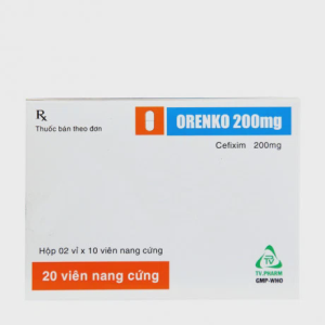 Viên nang Orenko 200mg kháng sinh điều trị nhiễm khuẩn (2 vỉ x 10 viên)