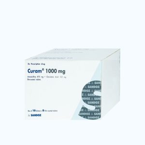 Curam 1000mg (10 vỉ x 8 viên) – Kháng sinh mạnh, trị nhiễm khuẩn
