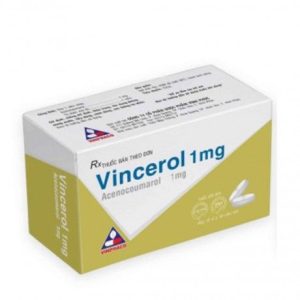 Viên nén Vincerol 1mg dự phòng biến chứng huyết khối tắc mạch, tĩnh mạch (10 vỉ x 10 viên)
