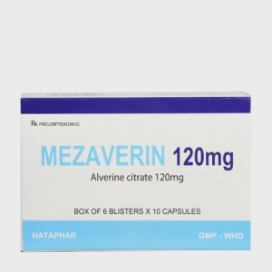 Viên nang Mezaverin 120mg chống co thắt cơ trơn đường tiêu hóa (6 vỉ x 10 viên)