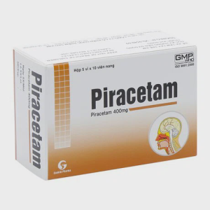 Viên nang Piracetam 400mg các bệnh tổn thương não, chóng mặt (5 vỉ x 10 viên)