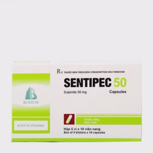 Viên nang Sentipec 50mg trị lo âu ở người lớn và rối loạn hành vi nặng ở trẻ em (5 vỉ x 10 viên)