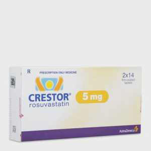 Viên nén Crestor 5mg điều trị tăng cholesterol máu, giảm mỡ máu (2 vỉ x 14 viên)