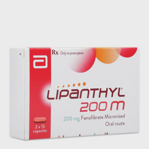 Viên nang cứng Lipanthyl 200mg Abbott điều trị tăng cholesterol máu, giảm mỡ máu (2 vỉ x 15 viên)