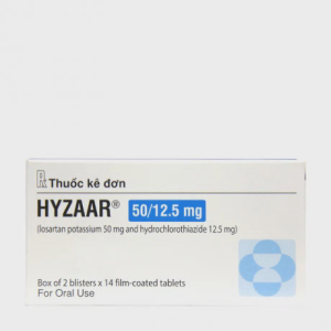 Viên nén Hyzaar 50mg/12,5mg điều trị tăng huyết áp (2 vỉ x 14 viên)