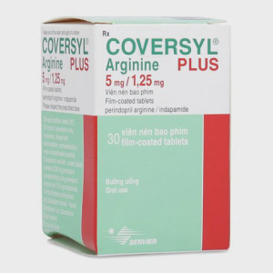 Viên nén Coversyl Plus Arginine 5mg/1.25mg điều trị tăng huyết áp (hộp 30 viên)