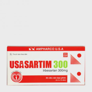 Viên nén bao phim Usasartim 300mg điều trị tăng huyết áp (3 vỉ x 10 viên)