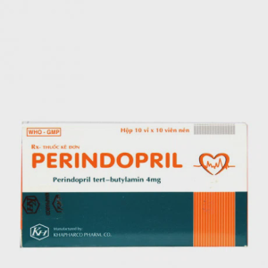 Viên nén Perindopril 4mg điều trị tăng huyết áp, suy tim (10 vỉ x 10 viên)