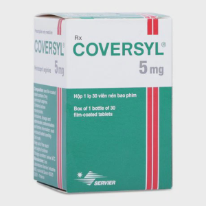 Viên nén Coversyl 5mg điều trị tăng huyết áp, suy tim (hộp 30 viên)