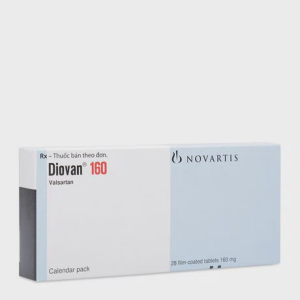Viên nén Diovan 160mg điều trị tăng huyết áp, suy tim (2 vỉ x 14 viên)