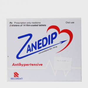 Viên nén Zanedip 10mg điều trị tăng huyết áp (2 vỉ x 14 viên)