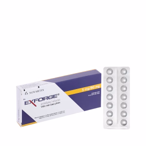 Viên nén Exforge 5mg/80mg điều trị tăng huyết áp (2 vỉ x 14 viên)