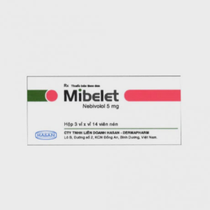 Viên nén Mibelet 5mg Hasan điều trị tăng huyết áp vô căn, suy tim mãn tính (3 vỉ x 14 viên)