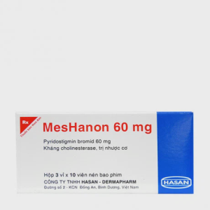 Viên nén MesHanon 60mg trị nhược cơ, tắc ruột do liệt ruột, bí tiểu sau phẫu thuật (3 vỉ x 10 viên)