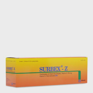 Viên nén Surbex Z điều trị chứng thiếu các vitamin nhóm B, vitamin C và kẽm (10 vỉ x 10 viên)