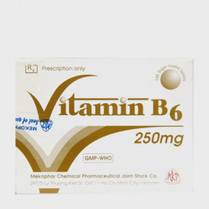 Viên nén Vitamin B6 250mg điều trị chứng thiếu vitamin B6 (10 vỉ x 10 viên)